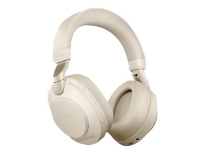 Jabra Evolve2 85 UC Stereo - Headphones - Full Size - Bluetooth - Wireless, Wired - Active Noise Cancellation - 3.5mm Jack - Noise Isolation - Beige (28599-989-898)