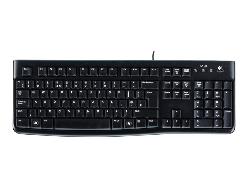 Logitech K120 - Keyboard - USB - UK (920-002501)