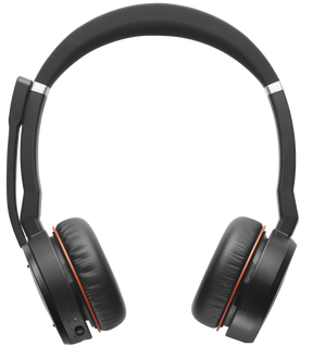 Jabra Evolve 75 UC Stereo - Auscultadores - no ouvido - bluetooth - sem fios - cancelamento de ruído activo - USB