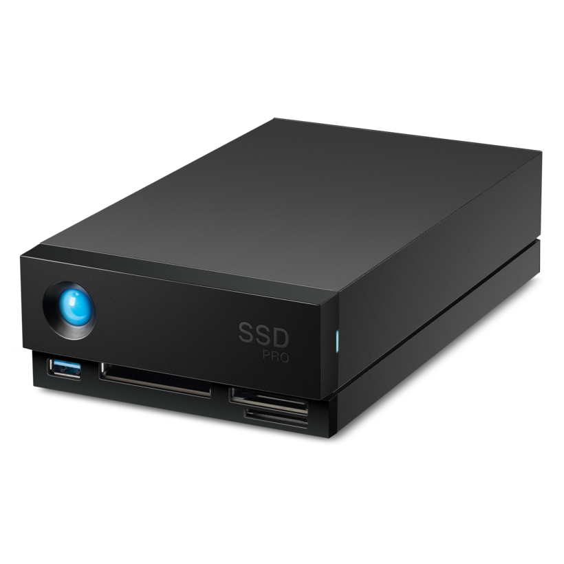 LaCie 1big Dock SSD Pro STHW2000800 - Conjunto de discos duros - 2 TB - 1 bahía - 2 TB x 1 SSD - USB 3.1, Thunderbolt 3 (externo) - con plan de servicio de recuperación de datos de rescate de 5 años