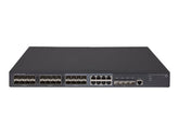 HPE 5130-24G-SFP-4SFP+ EI - Switch - L3 - Managed - 24 x Gigabit SFP + 8 x 10/100/1000 shared + 4 x 10 Gigabit Ethernet / 1 Gigabit Ethernet SFP+ - rail mountable (JG933A)