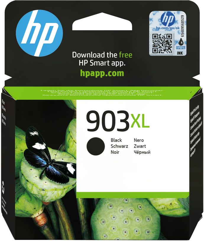 HP 903XL - 20 ml - High Yield - negro - original - blister - cartucho de tinta - para Officejet 6951, 6954, 6962, Officejet Pro 6960, 6961, 6970, 6971, 6974, 6975