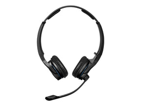 EPOS I SENNHEISER IMPACT MB Pro 2 - Headphones - on ear - bluetooth - wireless - black with blue ring