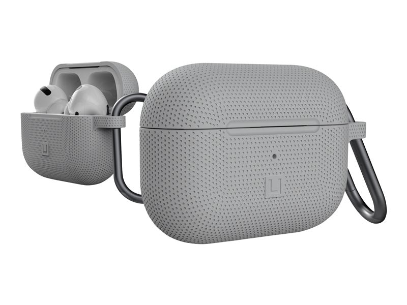 [U] DOT para Apple AirPods Pro - Estuche Rígido para Auriculares Inalámbricos - Silicona - Gris - para Apple AirPods Pro