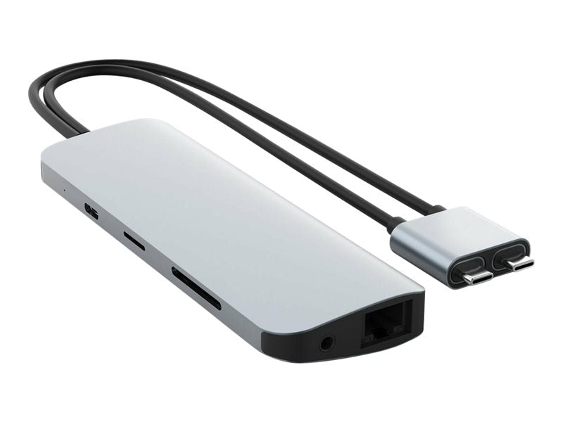 HyperDrive VIPER 10-in-2 Hub - Docking Station - USB-C - 2 x HDMI - GigE - for Apple 10.9-inch iPad Air (4th generation), 11-inch iPad Pro (1st - 3rd gen), 12.9-inch iPad Pro (3rd - 5th generation), Mac