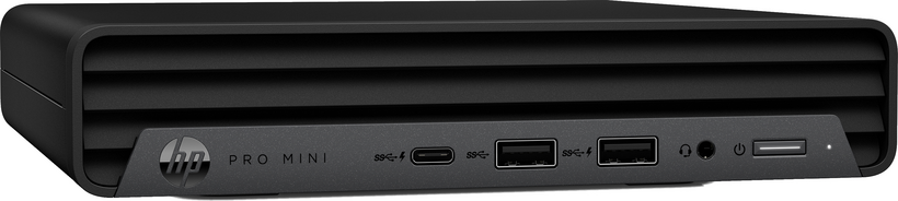 HP Pro 400 G9 - Mini - Core i5 12500T / 2 GHz - RAM 8 GB - SSD 256 GB - NVMe - Gráficos UHD 770 - GigE, Bluetooth 5.2 - WLAN: 802.11a/b/g/n/ac/ax, Bluetooth 5.2 - Win 10 Pro (incluye licencia de Windows 11 Pro) - monitor: ninguno - teclado: portugués