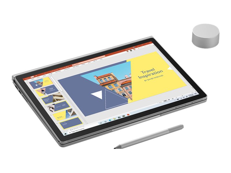 Microsoft Surface Book 3 - Tablet - con base para teclado - Intel Core i7 1065G7 / 1,3 GHz - Win 10 Pro - GF GTX 1650 - 32 GB RAM - 512 GB NVMe SSD - Pantalla táctil de 13,5" 3000 x 2000 - Wi-Fi 6 - platino - kbd: portugués - comercial