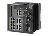 Cisco Industrial Ethernet 4000 Series - Switch - Administered - 8 x 10/100/1000 + 8 x 10/100/1000 (PoE+) + 4 x Gigabit SFP combo - DIN rail mountable - PoE+ - DC power - TAA Compliant