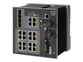 Cisco Industrial Ethernet 4000 Series - Interruptor - Administrado - 16 x 10/100/1000 + 4 x combo Gigabit SFP - montável em trilho DIN - DC power - Compatível com TAA (IE-4000-16GT4G-E)