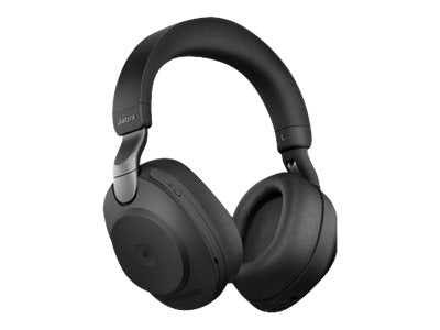 Jabra Evolve2 85 MS Stereo - Headphones - Full Size - Bluetooth - Wireless, With Cable - Active Noise Cancellation - 3.5mm Jack - Noise Isolation - Black - Certified for Teams