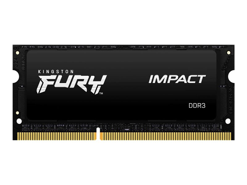 Kingston FURY Impact - DDR3L - module - 8 GB - 204-pin SO DIMM - 1866 MHz / PC3L-14900 - CL11 - 1.35 / 1.5 V - unbuffered - no ECC - black