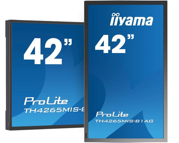 iiyama ProLite TH4265MIS-B1AG - Pantalla LCD de clase diagonal de 42" con retroiluminación LED - Señalización digital - Con pantalla táctil - 1080p 1920 x 1080 - Negro