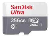 SanDisk Ultra - Tarjeta de memoria flash - 256 GB - Clase 10 - microSDXC UHS-I