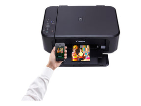 Canon PIXMA MG3550 - Impresora multifunción - Color - Inyección de tinta - 216 x 297 mm (original) - A4/Legal (soportes) - hasta 9,9 ipm (impresión) - 100 hojas - USB 2.0, Wi-Fi(n) - negro (8331B006AA ?CF)