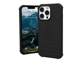 UAG Rugged Case for iPhone 13 Pro 5G [6.1-inch] - Standard Issue Black - Phone Back Cover - Soft Touch Silicone - Black - 6.1" - for Apple iPhone 13 Pro