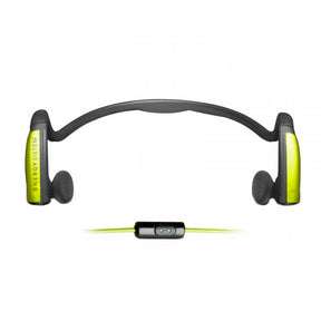 Energy Earphones Running One - Desporto - auscultadores intra-aurais com microfonoe - botão de orelha - montagem por debaixo do pescoço - com cabo - macaco de 3,5 mm - verde neon - para Phone Max 4G