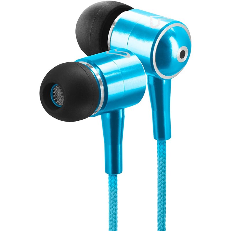 Energy Earphones Urban 2 - Auscultadores intra-aurais - intra-auricular - com cabo - macaco de 3,5 mm - azul cyan