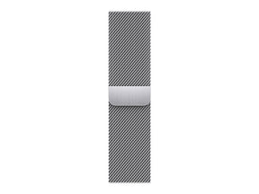 Apple Watch Series 7 GPS + Cellular, 41mm Silver Stainless Steel Case with Silver Milanese Loop