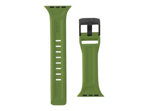 UAG Apple Watch Band 45mm/44mm/42mm, Series 7/6/5/4/3/2/1/SE - Scout Olive - Bracelete de relógio para relógio inteligente - azeitona - para Apple Watch (42 mm, 44 mm)