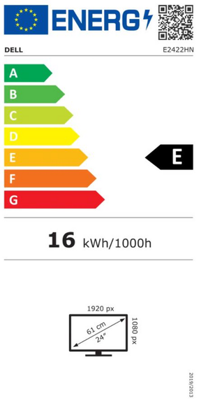 Dell E2422HN - LED Monitor - 24" (23.8" viewable) - 1920 x 1080 Full HD (1080p) @ 60 Hz - IPS - 250 cd/m² - 1000:1 - 5 ms - HDMI, VGA - with 3 years Advanced service Exchange - for Vostro 14 5410, 15 3510, 15 5510