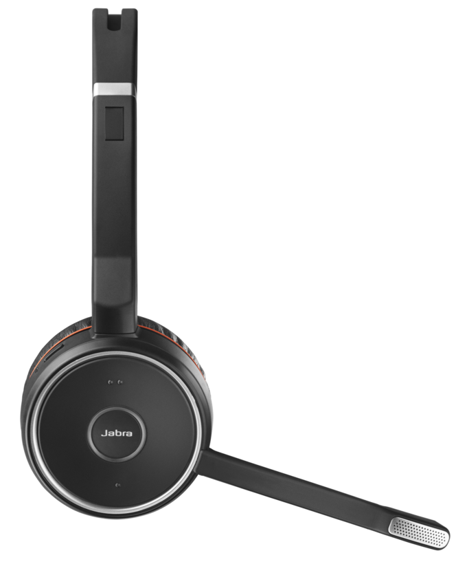 Jabra Evolve 75 UC Stereo - Auscultadores - no ouvido - bluetooth - sem fios - cancelamento de ruído activo - USB