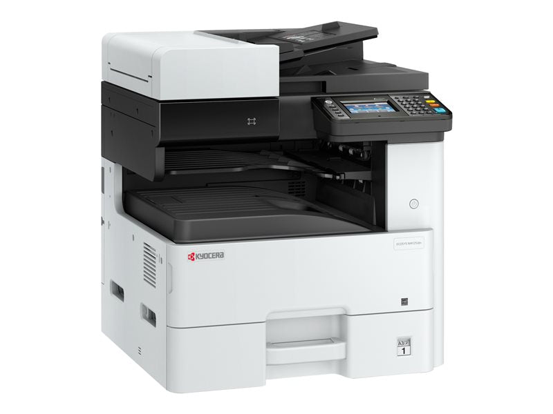 Kyocera ECOSYS M4125idn - Multifunction printer - B/W - laser - A3/Ledger (297 x 432 mm) (original) - A3/Ledger (media) - up to 25 ppm (copy) - up to 25 ppm (print) - 600 leaves - USB 2.0, Gigabit LAN, USB 2.0 host