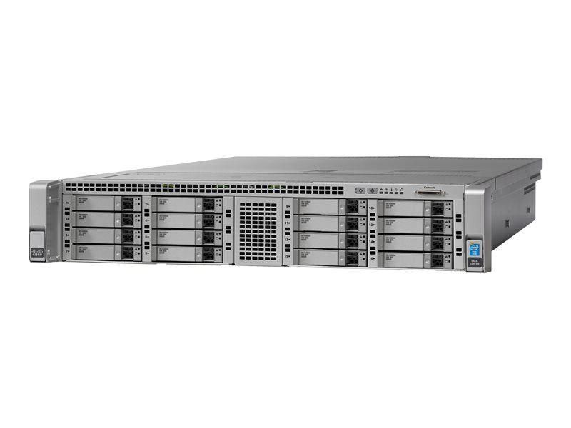 Cisco UCS C240 M4 High-Density Rack Server (Small Form Factor Hard Disk Drive Model) - Servidor - bastidor - 2U - 2-way - s/ CPU - RAM 0 GB - SATA/SAS - hot-swap 2.5" compartimento - s/ HDD - G200e - GigE - s/ SO - monitor