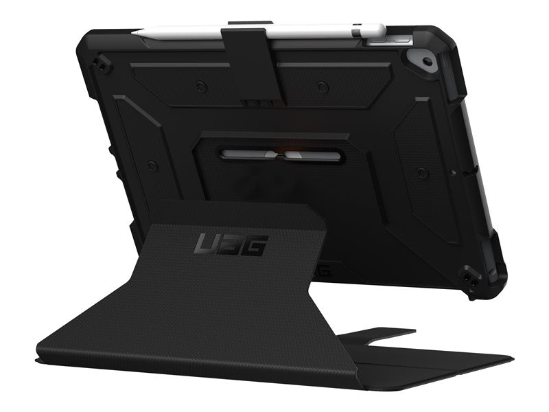 UAG Case for iPad 10.2-in (9/8/7 Gen, 2021/2020/2019) - Metropolis Black - Tablet Back Cover - Polyurethane, Thermoplastic Polyurethane (TPU) - Black - 10.2" - for Apple 10.2-inch iPad ( 7th generation, 8th generation)