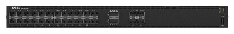 Dell Networking S4128F-ON - Switch - L3 - Managed - 28 x 10 Gigabit SFP+ + 2 x 100 Gigabit QSFP28 - front to back airflow - rail mountable - Dell Smart Value Flexi - with 1 Year Prime Support with Hardware Warranty at the