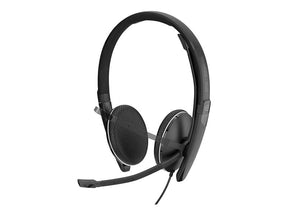 EPOS I SENNHEISER ADAPT SC 165 USB-C - SC 100 series - headphones - on ear - with cable - 3.5mm jack, USB-C - black - Certified for Skype for Business