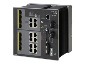 Cisco Industrial Ethernet 4000 Series - Interruptor - Administrado - 8 x combo Gigabit SFP + 4 x 10/100/1000 (PoE+) - montável em trilho DIN - PoE+ - DC power - Compatível com TAA (IE-4000-4GC4GP4G-E)