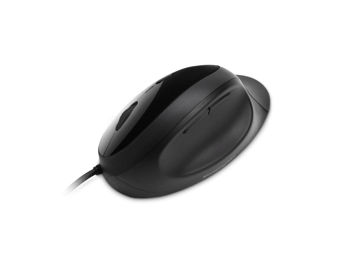 Kensington Pro Fit Ergo - Mouse - ergonomic - 5 buttons - with cable - USB - black - retail