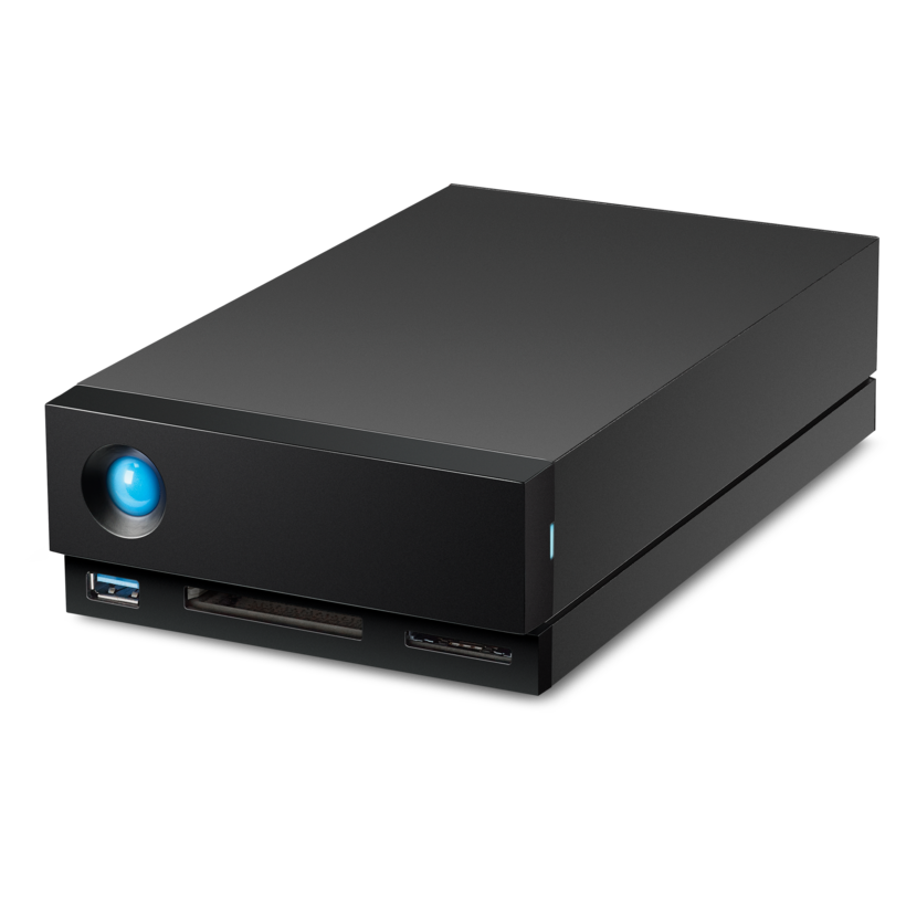 LaCie 1big Dock STHS10000800 - Hard Drive Array - 10TB - 1 bay (SATA-600) - 10TB x 1 HDD - USB 3.1, Thunderbolt 3 (external) - with 5 Year Rescue Data Recovery Service Plan