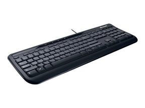 Microsoft Wired Desktop 600 for Business - Conjunto de teclado e rato - USB - Inglês - preto