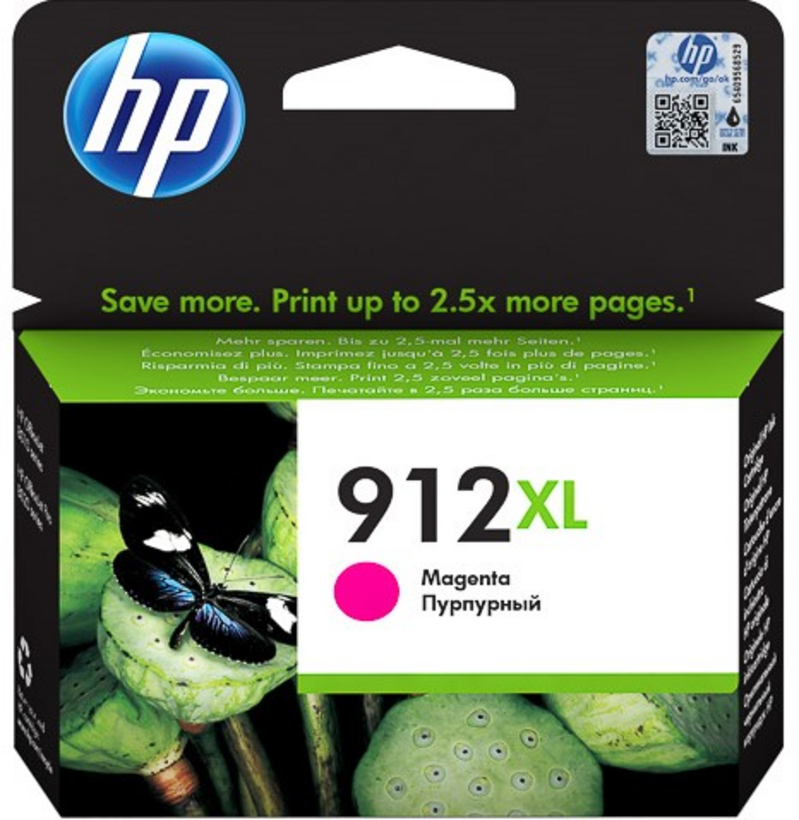 HP 912XL - 10,4 ml - Alto rendimiento - magenta - original - cartucho de tinta - para Officejet 80XX, Officejet Pro 80XX