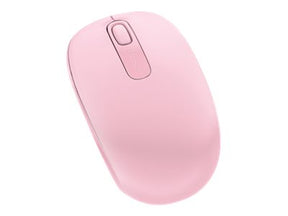 Microsoft Wireless Mobile Mouse 1850 - Mouse - right- and left-handed - optical - 3 buttons - wireless - 2.4 GHz - USB wireless receiver - clear orchid (U7Z-00024)