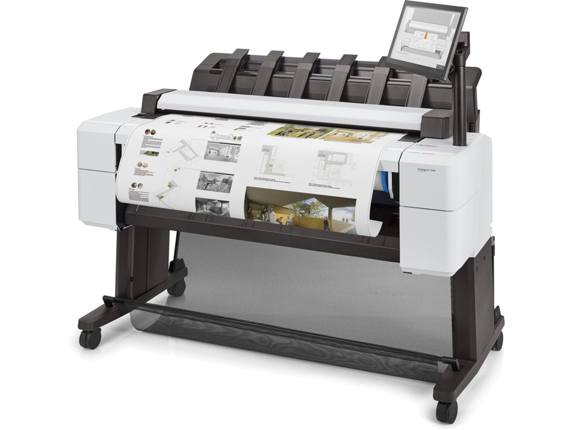 HP DesignJet T2600dr - 36" impressora multi-funções - a cores - jacto de tinta - 914 x 8000 mm, 610 x 15000 mm (original) - Rolo (91,4 cm x 91,4 m), 914 x 1219 mm (media) - até 0.32 min/ página (impressão) - 2 rolos - Gigabit LAN