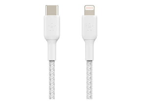 Belkin BOOST CHARGE - Lightning Cable - USB-C Male to Lightning Male - 1 m - White - USB Power Delivery (18W) - for Apple iPad/iPhone/iPod (Lightning) (CAA004BT1MWH)