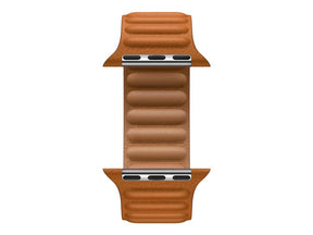 41mm Golden Brown Leather Link - M/L