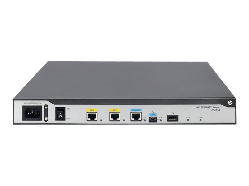 HPE MSR2003 - Router - GigE - rail mountable (JG411A)