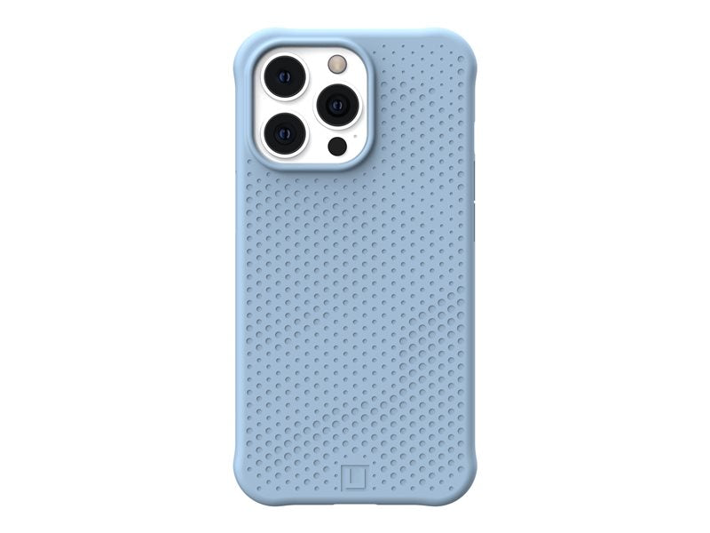 [U] Funda protectora para iPhone 13 Pro 5G [6.1 pulgadas] - DOT Cerulean - Cubierta trasera del teléfono - Compatibilidad con MagSafe - Silicona líquida - Azul cielo - para Apple iPhone 13 Pro