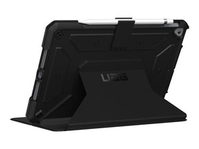 UAG Case for iPad 10.2-in (9/8/7 Gen, 2021/2020/2019) - Metropolis Black - Tablet Back Cover - Polyurethane, Thermoplastic Polyurethane (TPU) - Black - 10.2" - for Apple 10.2-inch iPad ( 7th generation, 8th generation)