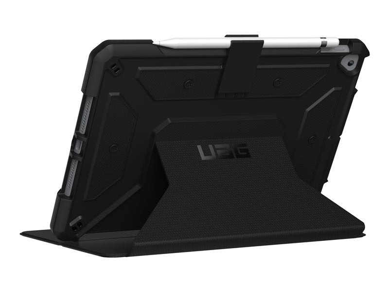 Estuche UAG para iPad 10.2-in (9/8/7 Gen, 2021/2020/2019) - Metropolis Black - Cubierta trasera para tableta - Poliuretano, Poliuretano termoplástico (TPU) - Negro - 10.2" - para Apple iPad de 10.2 pulgadas ( 7th generación, octava generación)