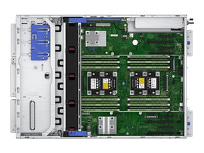 HPE ProLiant ML350 Gen10 Base - Servidor - torre - 4U - 2 vías - 1 x Xeon Silver 4210 / 2,2 GHz - RAM 16 GB - SAS - bahía(s) de 2,5" hot-swap - sin HDD - GigE - pantalla: ninguno ( P11051-421)