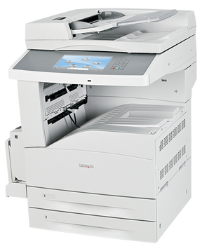 Lexmark X864de 4 - Impresora multifunción - B/N - láser - A3/Ledger (297 x 432 mm) (original) - A3/Ledger (soportes) - hasta 55 ppm (copia) - hasta 55 ppm (impresión) - 1100 hojas - 33,6 Kbps - USB 2.0, Gigabit LAN, host USB