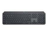 Logitech MX Keys - Teclado - retroiluminação - Bluetooth, 2.4 GHz - Pan-Nórdico - grafite (920-009411)