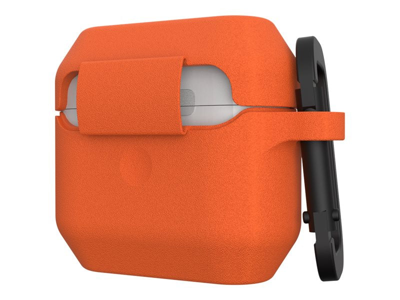 UAG Rugged Case for Airpods (3rd Gen, 2021) - Std. Issue Silicone_001 Orange - Bolsa for wireless earbuds - antimicrobiano - silicone - laranja - para Apple AirPods (3ª geração)