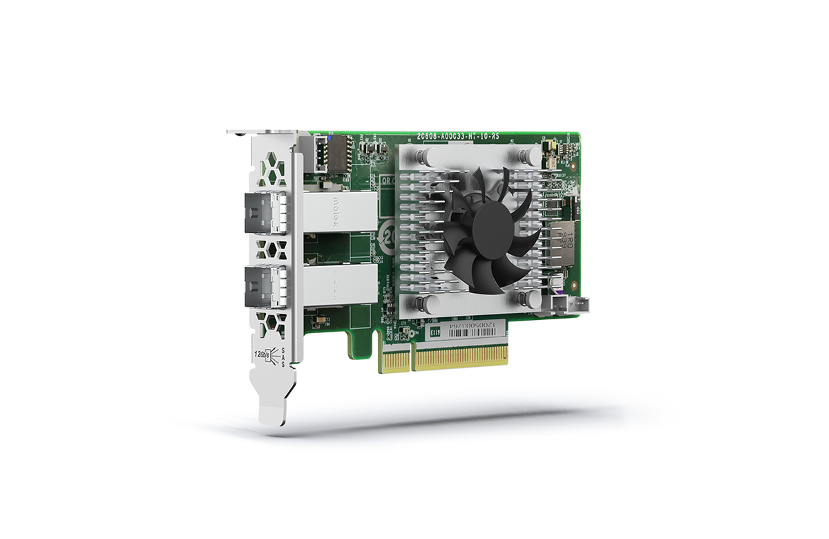 QNAP QXP-820S-B3408 - Memory Controller - SATA 6Gb/s / SAS 12Gb/s / PCIe 4.0 (NVMe) - Low Profile - PCIe 3.0 x8 (QXP-820S-B3408)