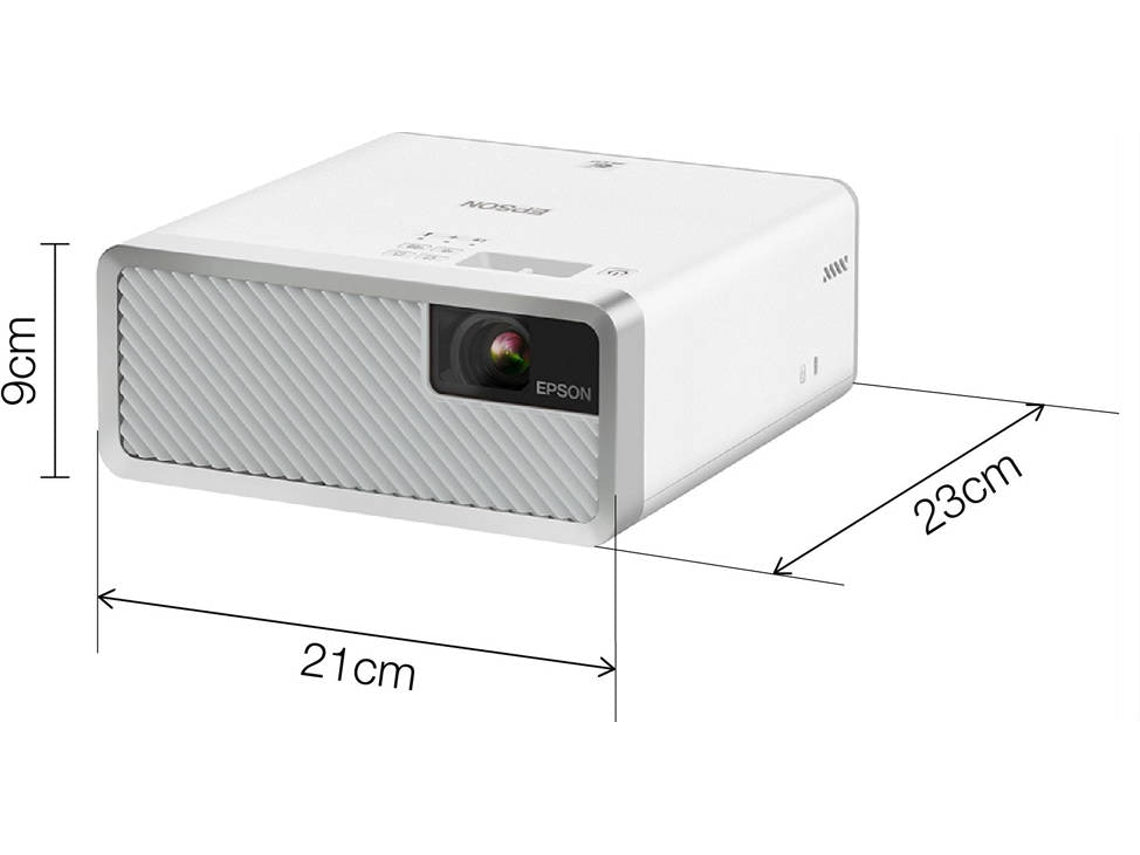 Epson EF-100W - 3 LCD Projectors - Portable - WXGA (1280x800) - 16:10 - 720p - Bluetooth - White