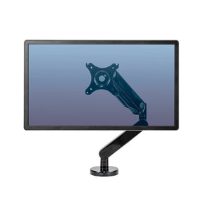 Brazo para monitor Fellowes Platinum - Kit de montaje - Brazo ajustable - para monitor - Negro - Tamaño de pantalla: Hasta 30" - Montable en escritorio